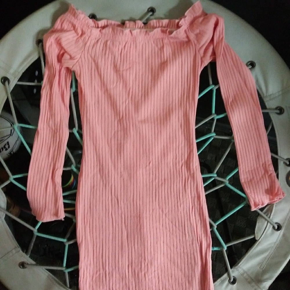 Tight Pink Button Down Dress Size Medium - Picture 5 of 5